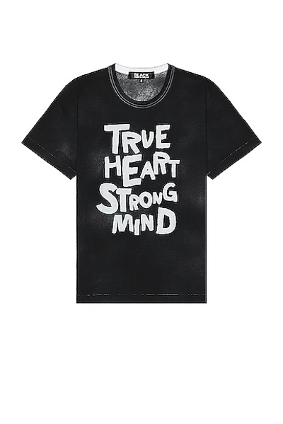 Comme Des Garcons Black Tee In Black