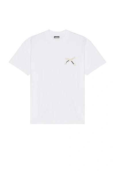 Jacquemus Le Tshirt Nud Cotton T-shirt In White