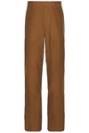 Helmut Lang Straight-leg Utility Trousers In Cigar