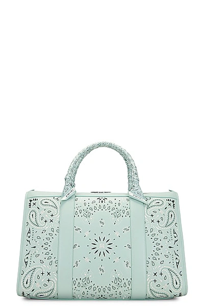 Amiri Bandana Weekend Bag In Frosty Green