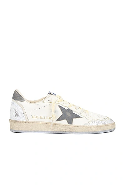 Golden Goose Ball Star Nappa Upper Leather Toe Star Heel And Spur Nylon Tongue In Neutrals