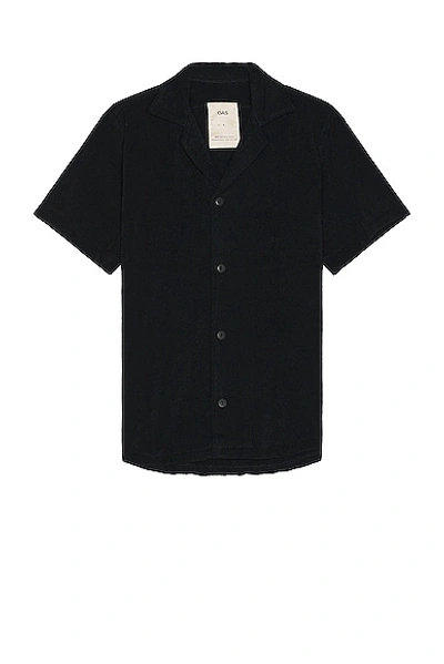 Oas Cuba Terry Shirt In Black