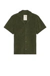 Oas Squiggle Cuba Terry Shirt In Green