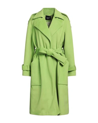 Emy-ò Female Woman Coat Green Size 12 Polyester In Green