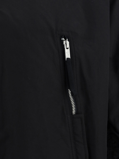 Thom Krom Zip-up Bomber Ruched-detail Jacket In Black