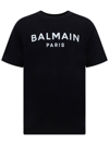 Balmain Black Printed T-shirt In Multicolor
