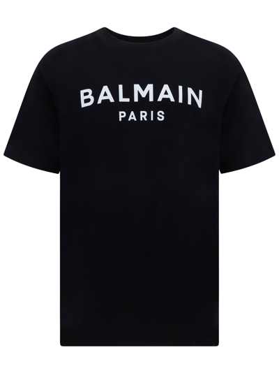 Balmain Black Printed T-shirt