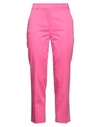 Weekend Max Mara Woman Pants Fuchsia Size 6 Cotton, Elastane In Pink