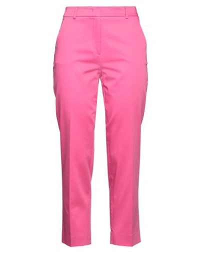 Weekend Max Mara Woman Pants Fuchsia Size 6 Cotton, Elastane In Pink