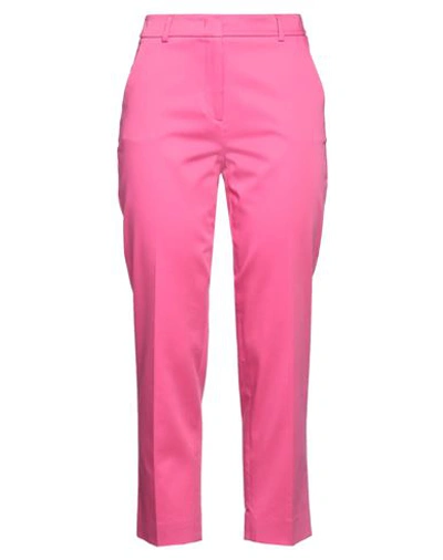 Weekend Max Mara Woman Pants Fuchsia Size 8 Cotton, Elastane In Purple