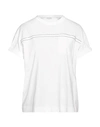 Brunello Cucinelli Woman T-shirt White Size Xl Cotton, Ecobrass In Off White