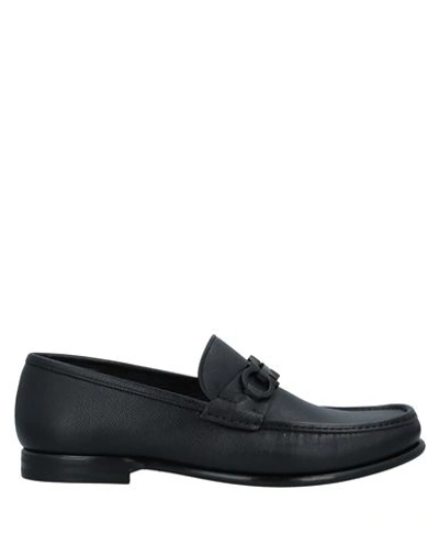 Ferragamo Man Loafers Black Size 6 Calfskin