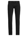 Emporio Armani Man Jeans Black Size 28w-32l Cotton, Elastane