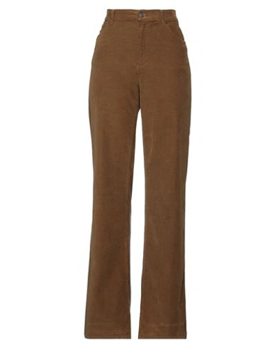 Dondup Woman Pants Khaki Size 31 Cotton, Lyocell, Elastane In Beige