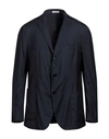 Boglioli Man Suit Jacket Midnight Blue Size 42 Cashmere, Silk