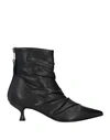 Strategia Woman Ankle Boots Black Size 6 Soft Leather