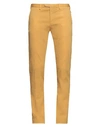 Santaniello Man Pants Marigold Size 42 Cotton, Elastane In Yellow