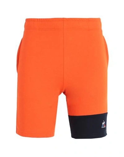 Le Coq Sportif Saison 2 Short N°1 M Man Shorts & Bermuda Shorts Orange Size L Cotton, Polyester
