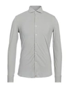 Sonrisa Man Shirt Light Grey Size M Cotton, Elastane