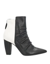 Couture Woman Ankle Boots Black Size 10 Soft Leather In Black