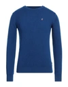 40weft Man Sweater Blue Size Xxl Wool, Nylon