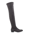Marian Woman Knee Boots Black Size 6 Textile Fibers In Grey