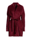 Dondup Woman Mini Dress Burgundy Size 2 Viscose, Polyamide In Red