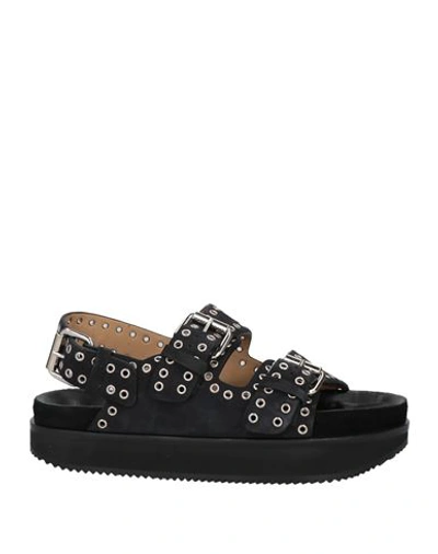 Isabel Marant Woman Sandals Black Size 6 Soft Leather In Black