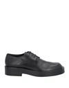 ANN DEMEULEMEESTER ANN DEMEULEMEESTER MAN LACE-UP SHOES BLACK SIZE 7 SOFT LEATHER
