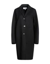 LOEWE LOEWE WOMAN COAT BLACK SIZE 10 WOOL, CASHMERE