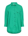 Vicolo Woman Shirt Green Size M Cotton