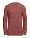 Kangra Man Sweater Brown Size 46 Alpaca Wool, Cotton, Polyamide, Wool, Elastane