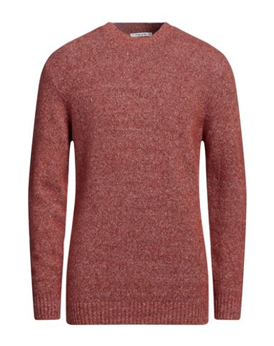 Kangra Man Sweater Brown Size 44 Alpaca Wool, Cotton, Polyamide, Wool, Elastane