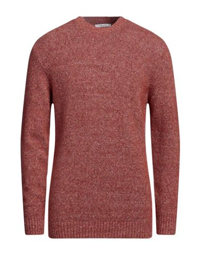 KANGRA CASHMERE KANGRA MAN SWEATER BROWN SIZE 46 ALPACA WOOL, COTTON, POLYAMIDE, WOOL, ELASTANE