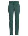 Marani Woman Pants Emerald Green Size 32 Cotton, Polyester, Elastane