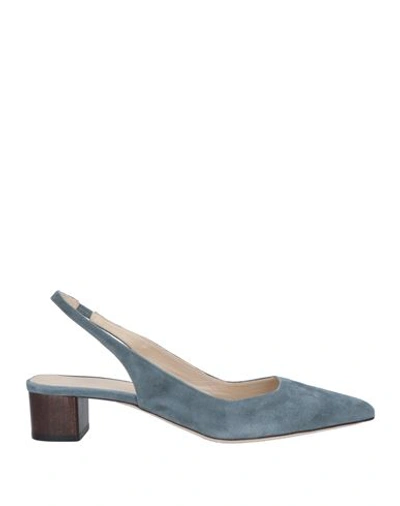 Theory Woman Pumps Pastel Blue Size 11 Soft Leather
