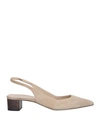 Theory Woman Pumps Beige Size 11 Soft Leather