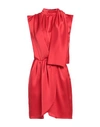 Actualee Woman Short Dress Red Size 8 Polyester