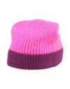 Pinko Woman Hat Fuchsia Size Onesize Polyamide, Mohair Wool, Alpaca Wool In Pink