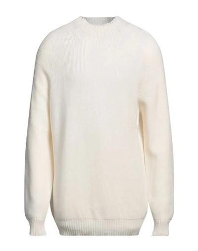 D4.0 Man Turtleneck Ivory Size 44 Virgin Wool In White