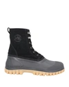 Diemme Man Ankle Boots Black Size 11 Soft Leather, Rubber In Black
