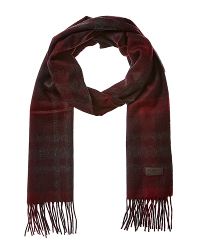 Hickey Freeman Exploded Plaid Cashmere Scarf