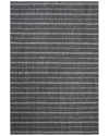 Ralph Lauren Lauren  Miles Stripe Hand Woven Rug In Charcoal