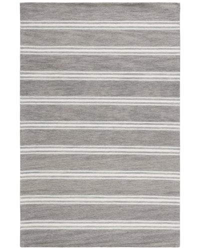 Lauren Ralph Lauren Arlen Stripe Hand Tufted Rug In Grey