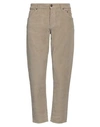 Siviglia Man Pants Khaki Size 35 Cotton, Elastane In Beige