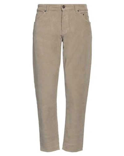 Siviglia Man Pants Khaki Size 35 Cotton, Elastane In Beige