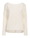 Alessia Santi Woman Top Off White Size 4 Viscose, Linen