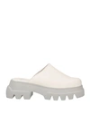 Copenhagen Studios Woman Mules & Clogs Ivory Size 9 Soft Leather In White