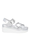 Rucoline Woman Sandals Silver Size 6 Textile Fibers In Silver