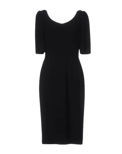 Dolce & Gabbana Woman Midi Dress Black Size 10 Viscose, Acetate, Elastane